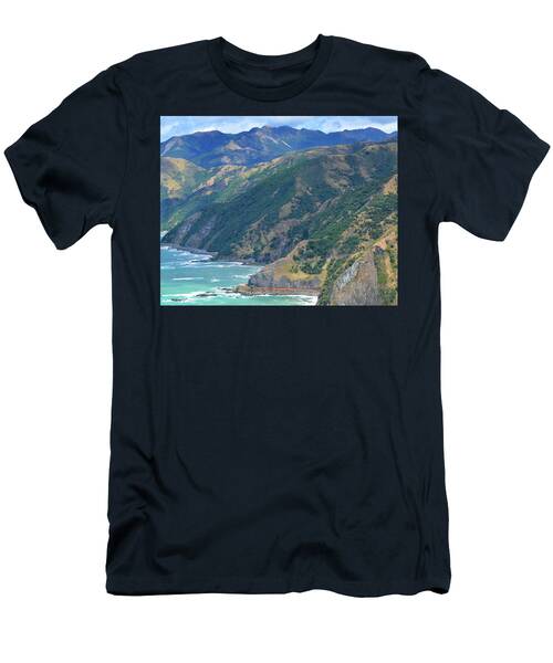 Aerial View Of New Zealand Seascape T-Shirt