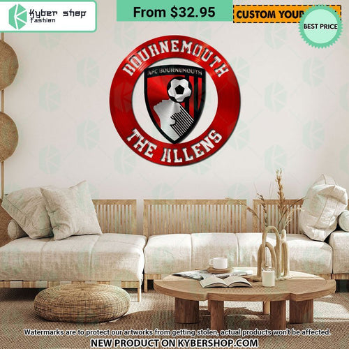 AFC Bournemouth CUSTOM Metal Sign