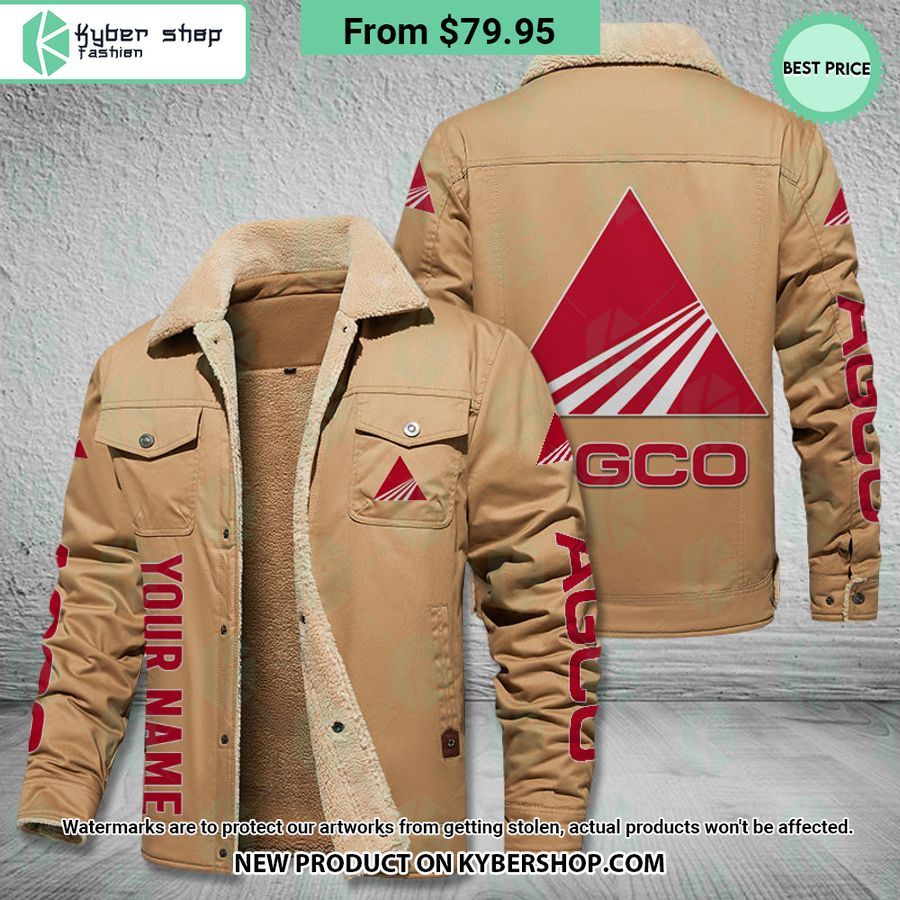 AGCO Allis Fleece Leather Jacket