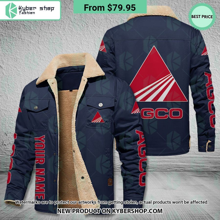 AGCO Allis Fleece Leather Jacket
