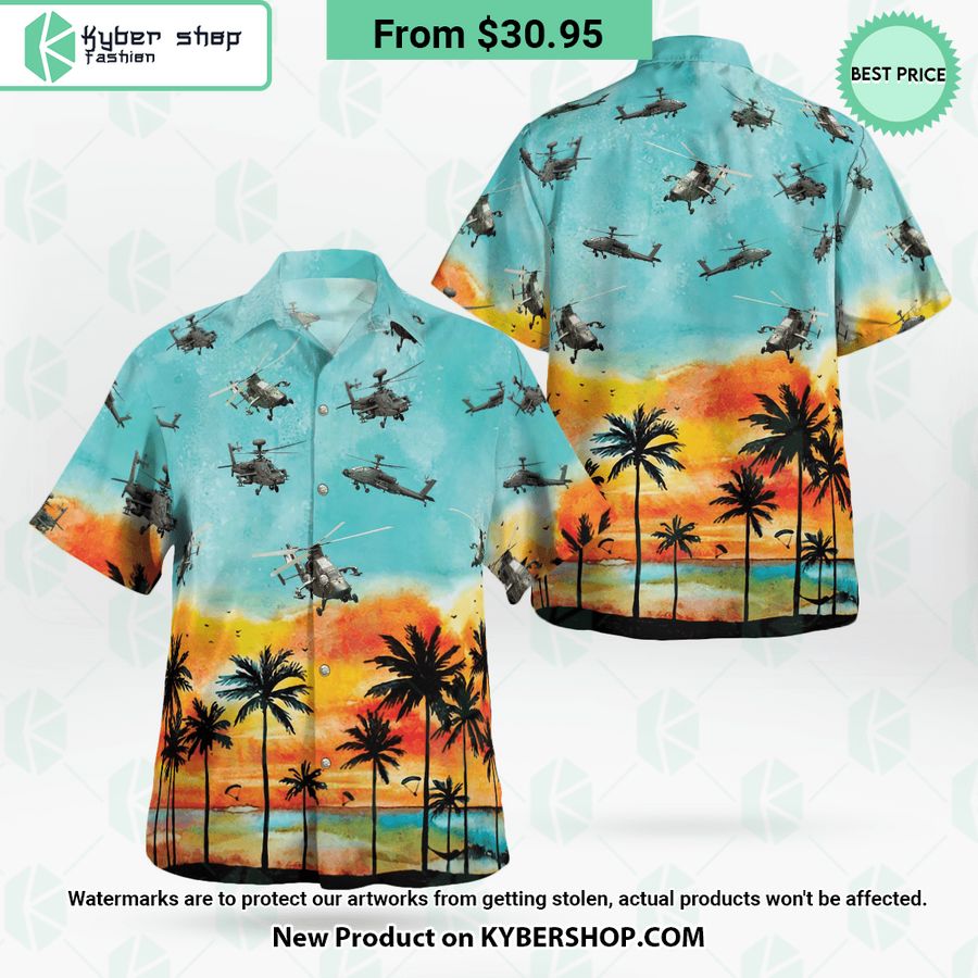 AH-64 Apache Hawaiian Shirt