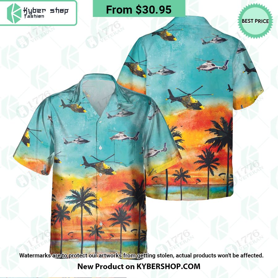 Airbus H-160 Sunset Hawaiian Shirt