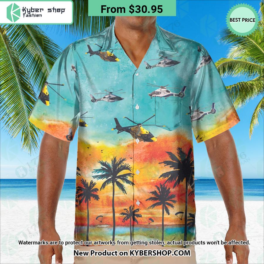 Airbus H-160 Sunset Hawaiian Shirt