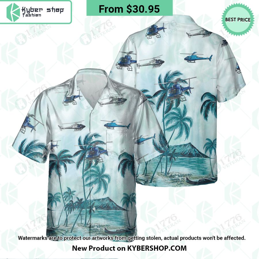 Airbus H125 Palm Hawaiian Shirt