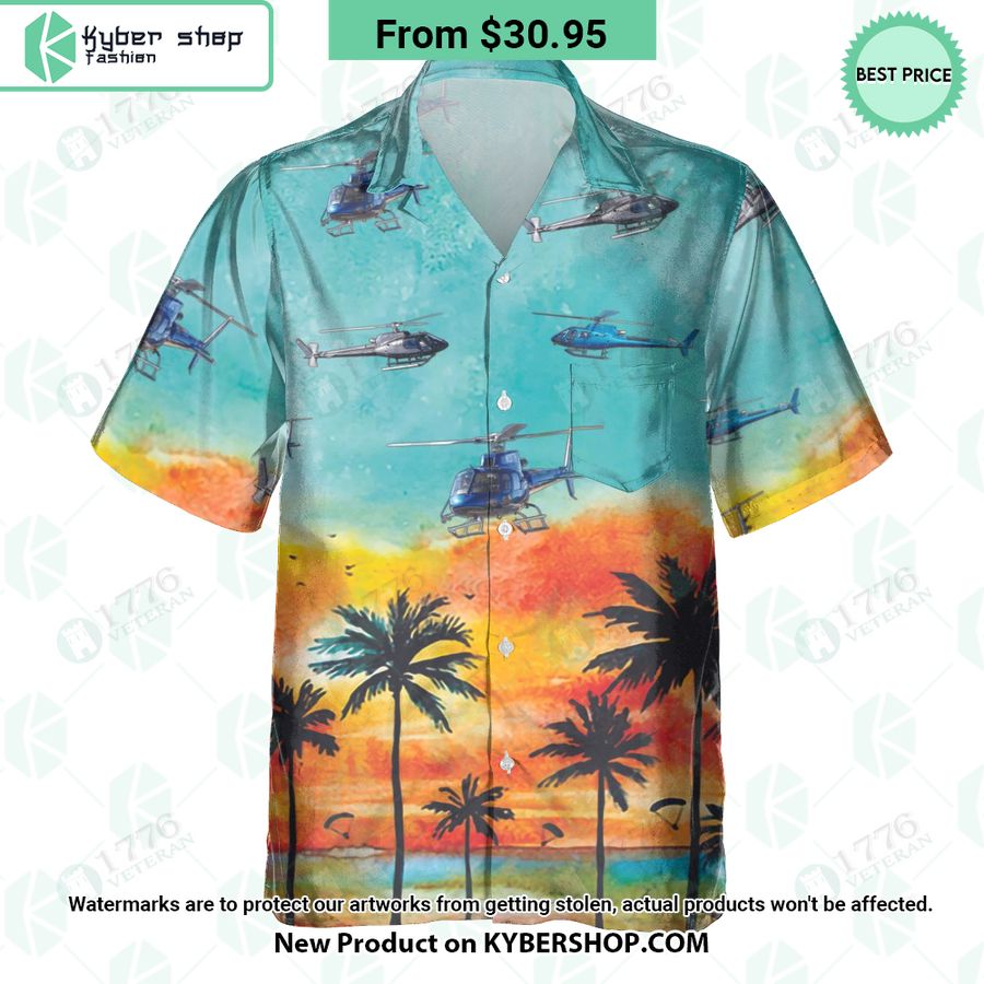 Airbus H125 Sunset Hawaiian Shirt