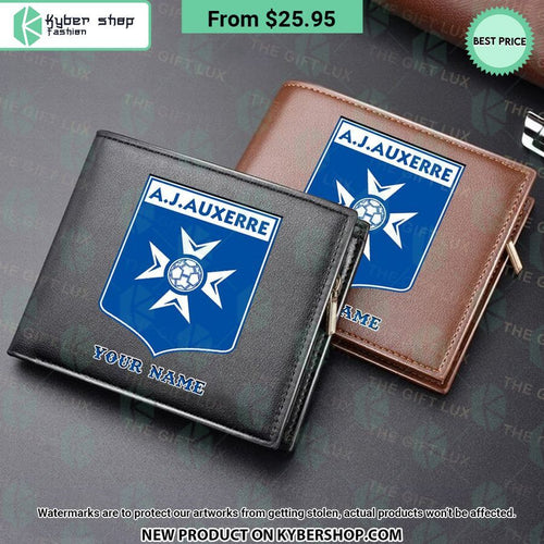 AJ Auxerre CUSTOM Leather Wallet
