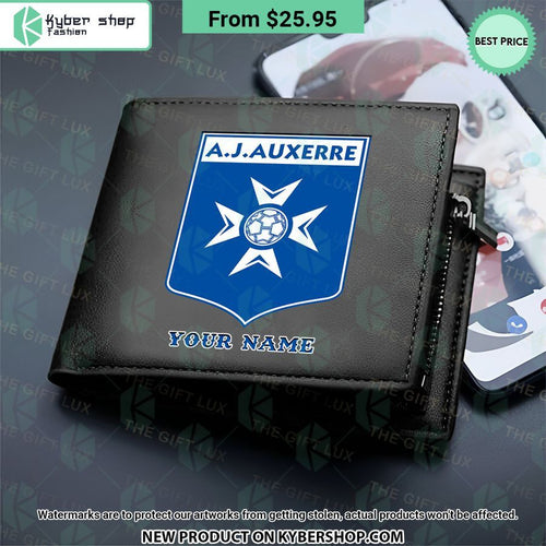 AJ Auxerre CUSTOM Leather Wallet