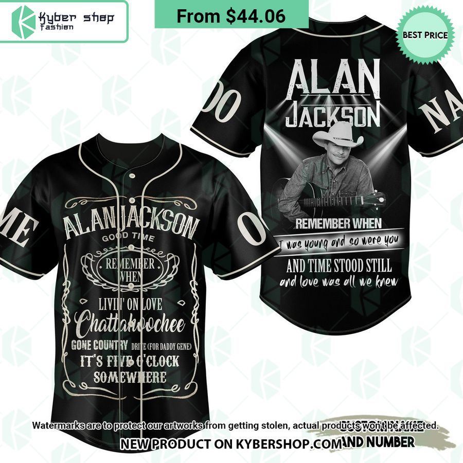 Alan Jackson Remember CUSTOM Baseball Jersey