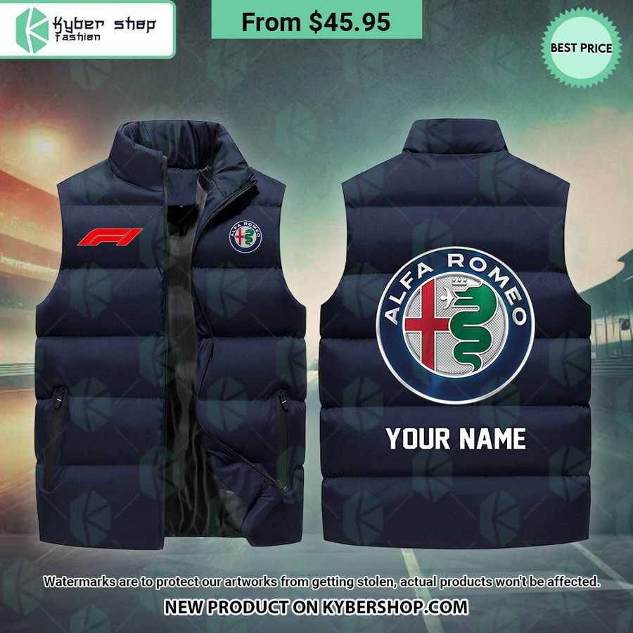 Alfa Romeo F1 CUSTOM Sleeveless Puffer Down Jacket