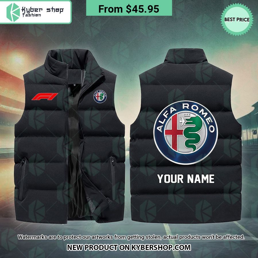 Alfa Romeo F1 CUSTOM Sleeveless Puffer Down Jacket