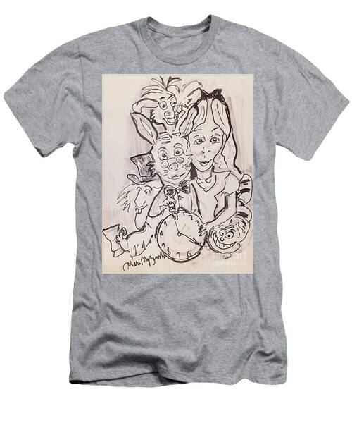 Alice In Wonderland Black And White Version T-Shirt