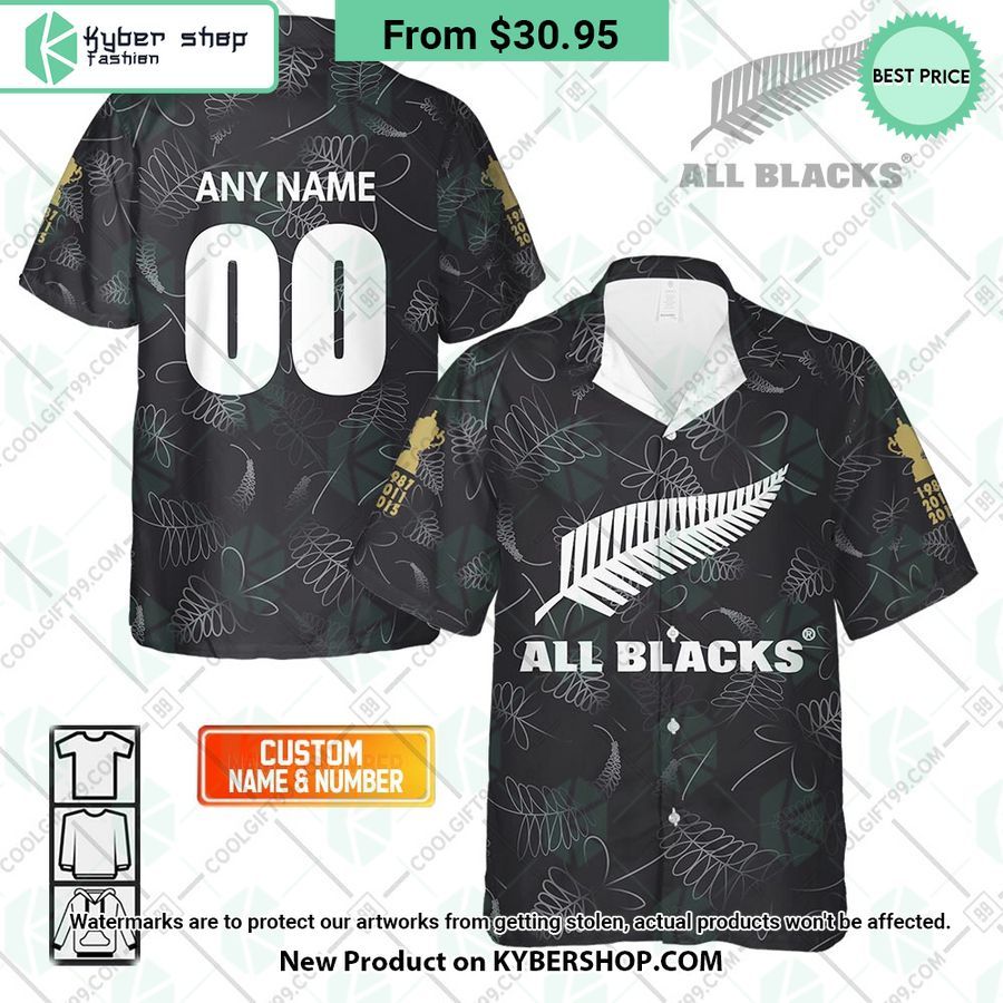 All Blacks New Zealand Rugby CUSTOM Hawaiian Shirt