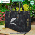 All Blacks New Zealand Rugby Leather Handbag