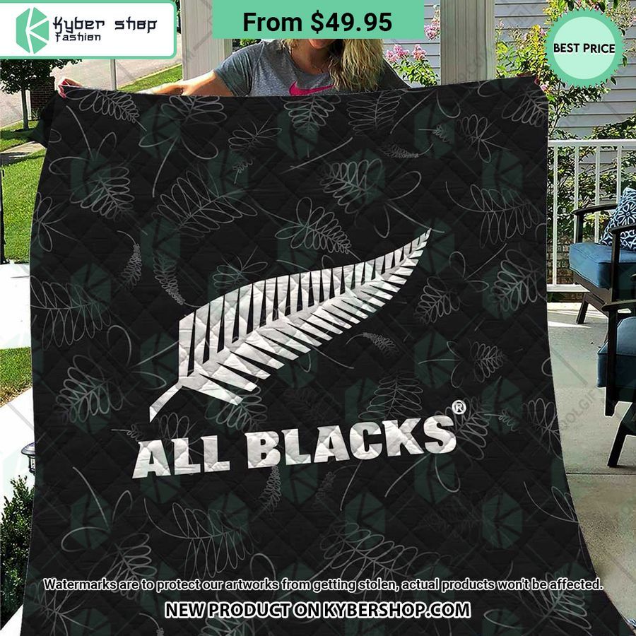 All Blacks New Zealand Rugby Quilt