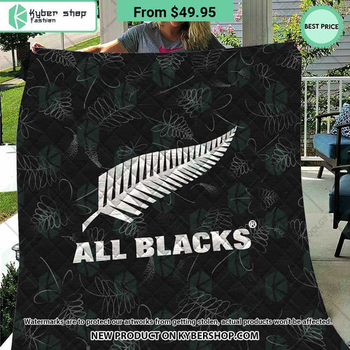 All Blacks New Zealand Rugby Quilt