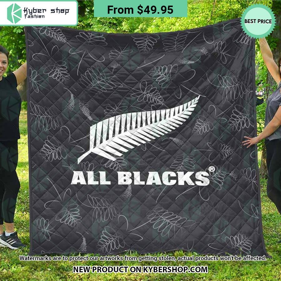 All Blacks New Zealand Rugby Quilt