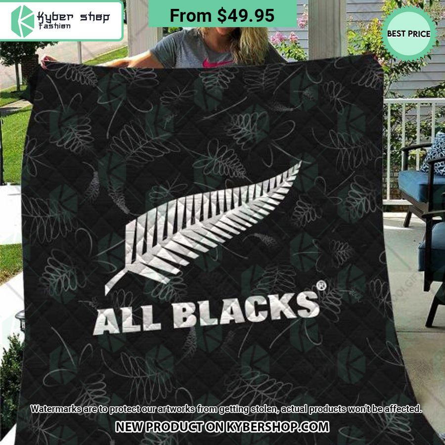 All Blacks New Zealand Rugby Quilt