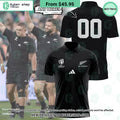 All Blacks New Zealand Rugby World Cup CUSTOM Polo Shirt