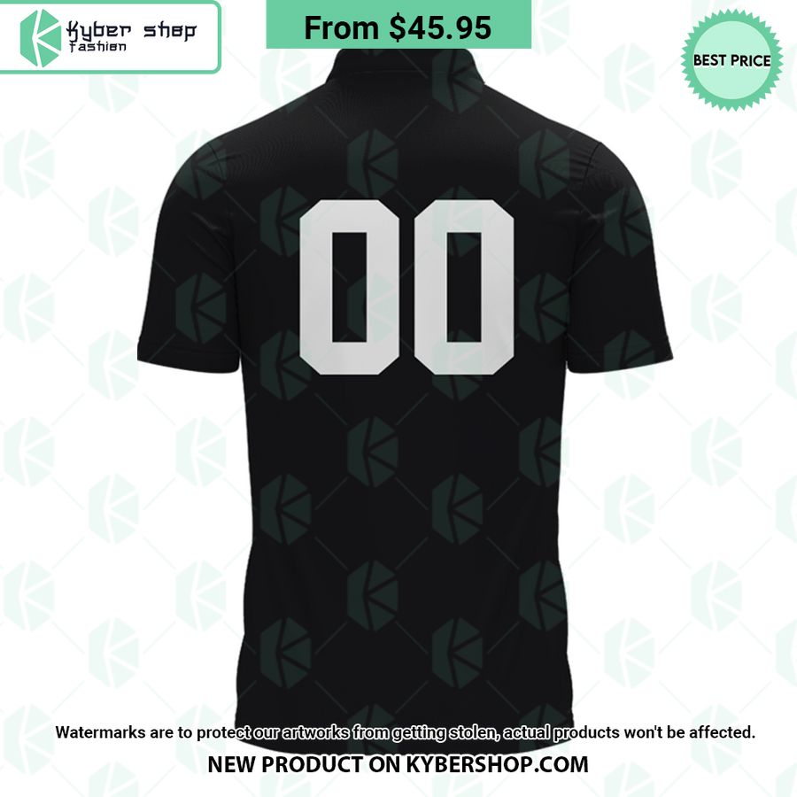 All Blacks New Zealand Rugby World Cup CUSTOM Polo Shirt