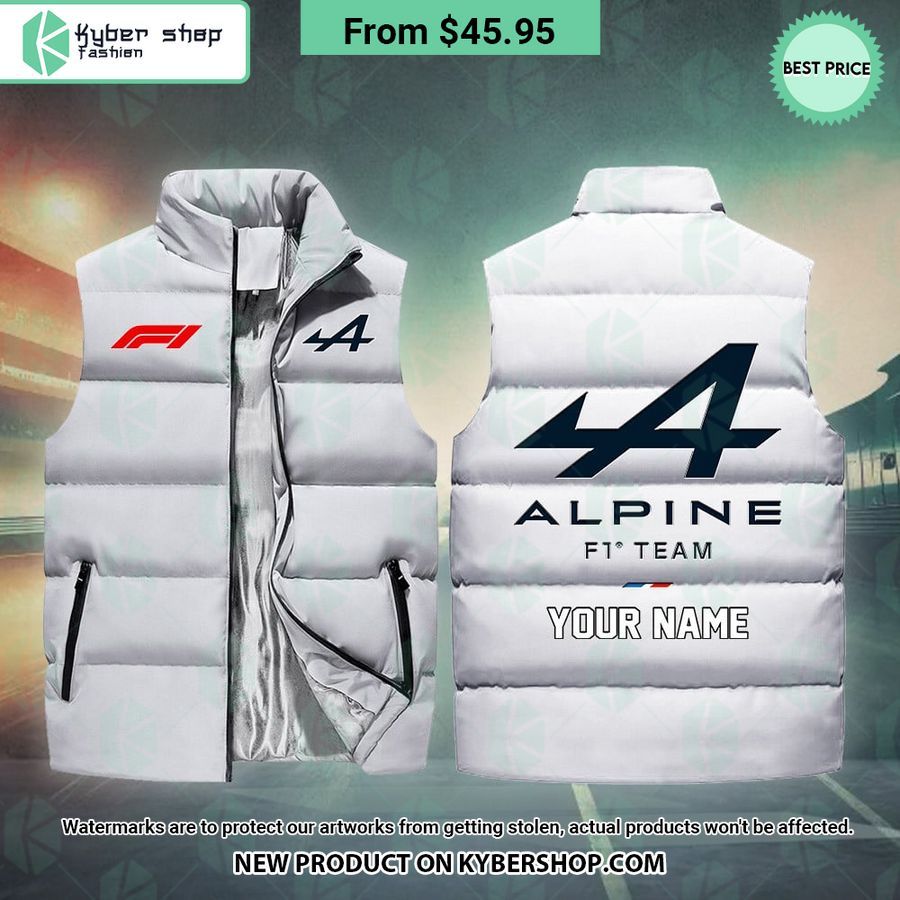Alpine F1 CUSTOM Sleeveless Puffer Down Jacket