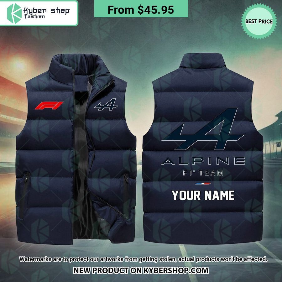 Alpine F1 CUSTOM Sleeveless Puffer Down Jacket