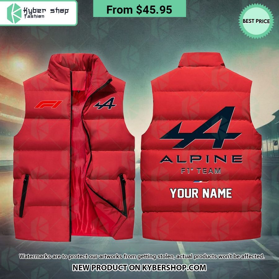 Alpine F1 CUSTOM Sleeveless Puffer Down Jacket