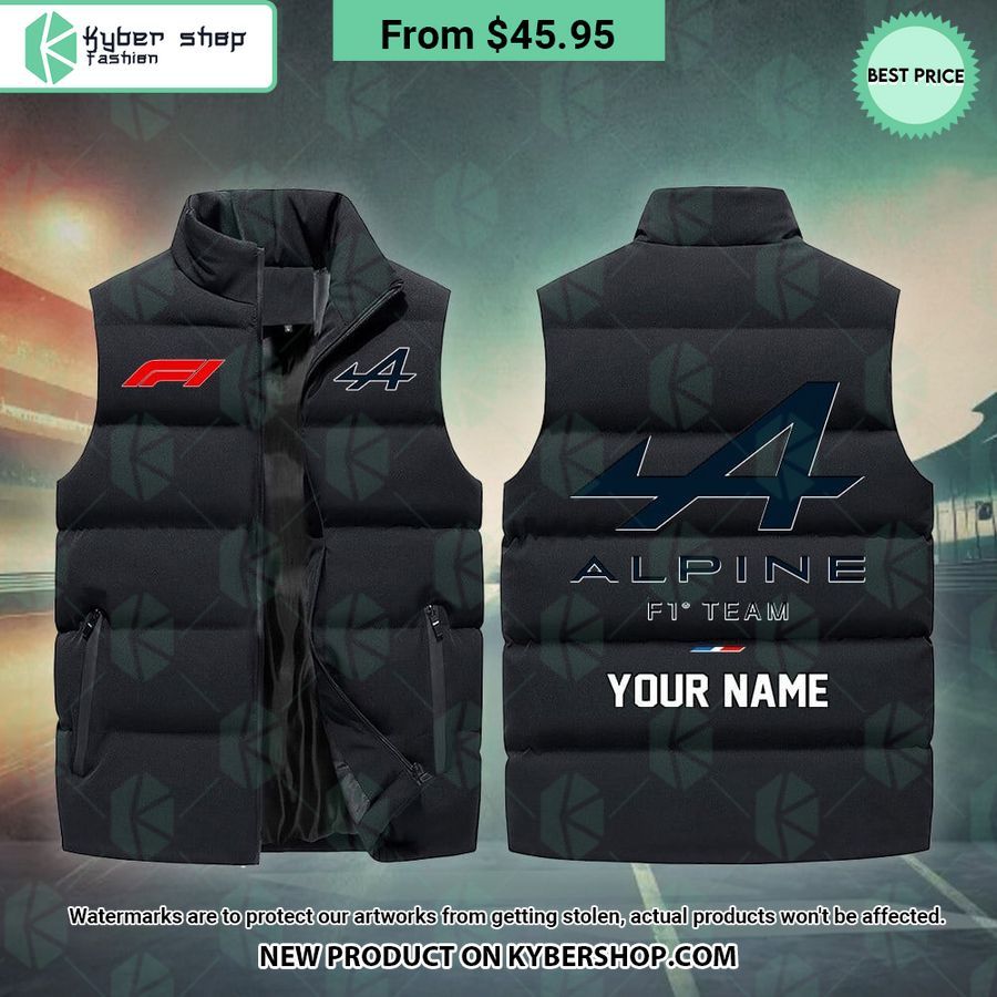 Alpine F1 CUSTOM Sleeveless Puffer Down Jacket