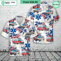 Ambulance EMS 4th Of July Hawaiian Shirt