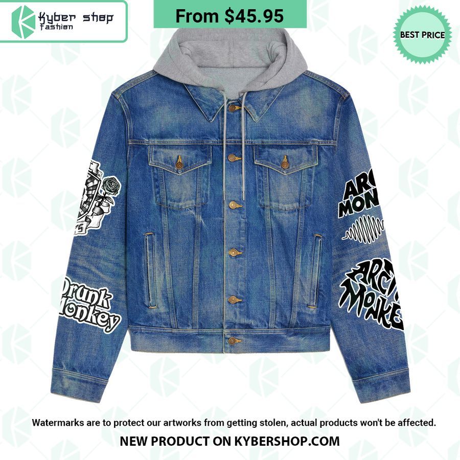 Arctic Monkeys Hooded Denim Jacket