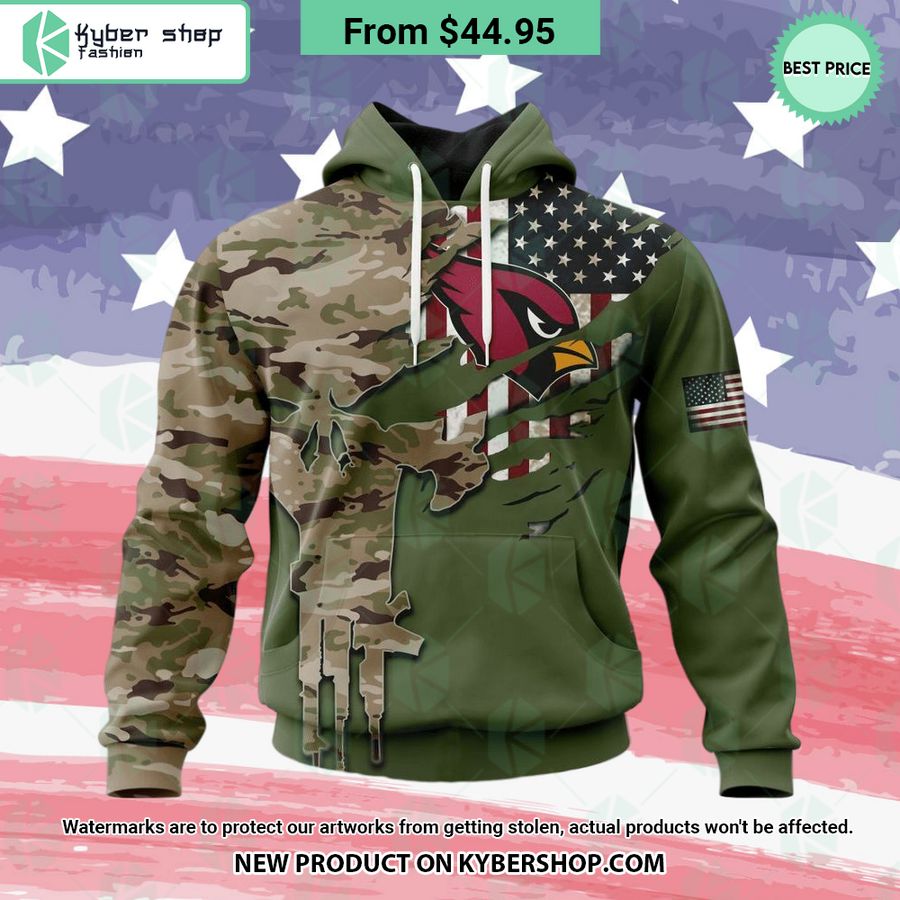 Arizona Cardinals Camo Design Veterans Day Hoodie