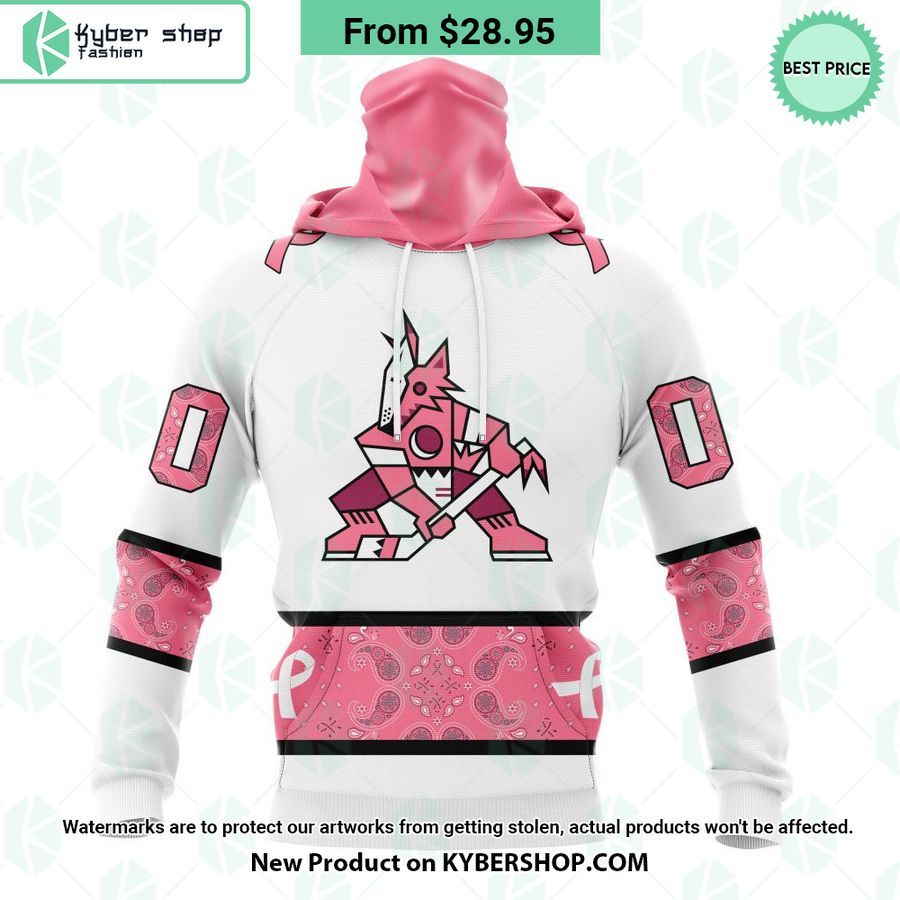 Arizona Coyotes In October We Wear Pink Breast Cancer Hoodie