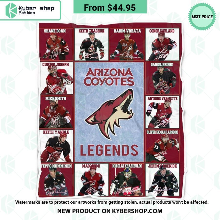 Arizona Coyotes Legends Fleece Blanket