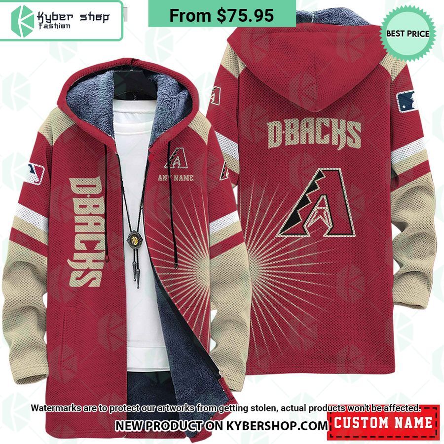 Arizona Diamondbacks MLB CUSTOM Fleece Windbreaker Jacket