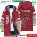 Arizona Diamondbacks MLB CUSTOM Fleece Windbreaker Jacket