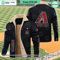 Arizona Diamondbacks MLB Fleece Leather Jacket
