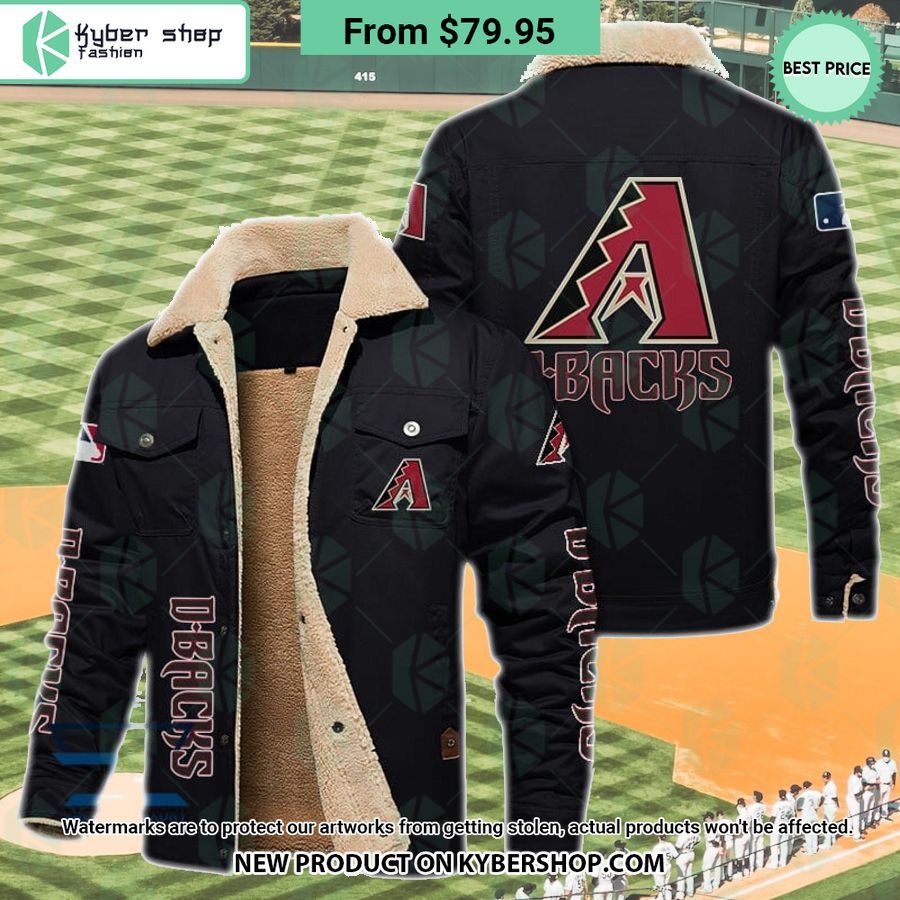 Arizona Diamondbacks MLB Fleece Leather Jacket