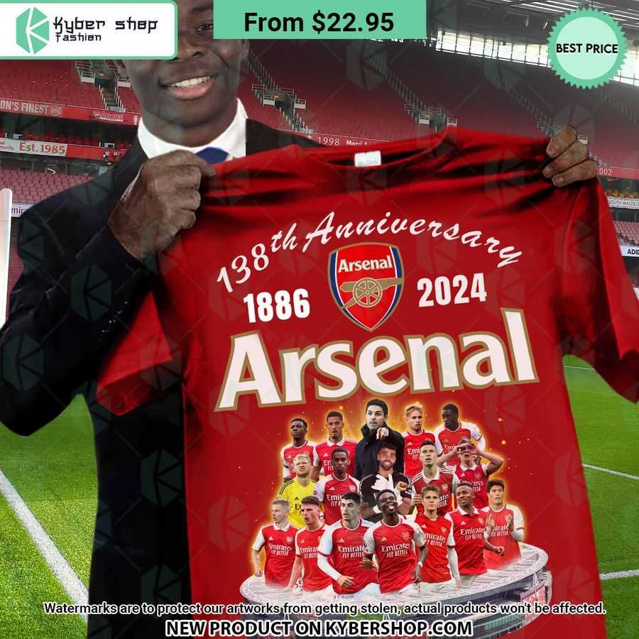 Arsenal FC 138th Anniversary Victoria Concordia Crescit Shirt