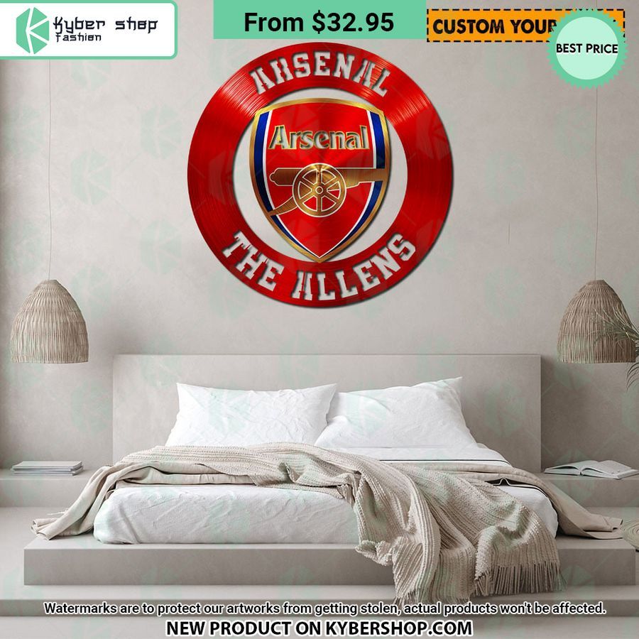 Arsenal FC CUSTOM Metal Sign