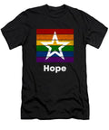 Rainbow Hope Sign - Modern Vintage Weathered Flag T-Shirt