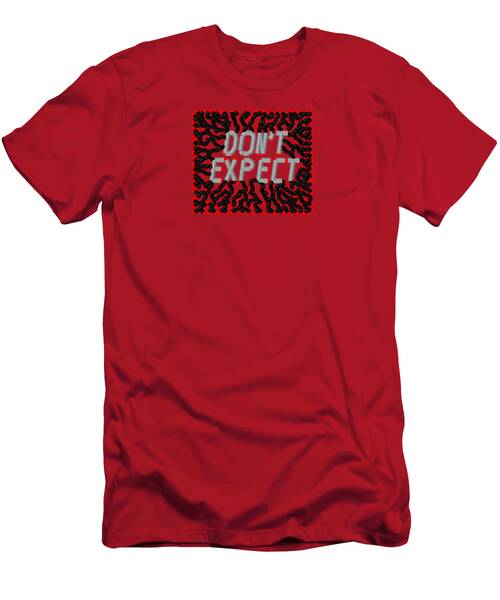 Bold Message with Patterned Background T-Shirt