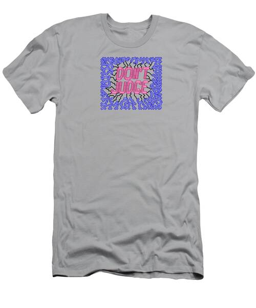 Geometric Text Patterned Design T-Shirt