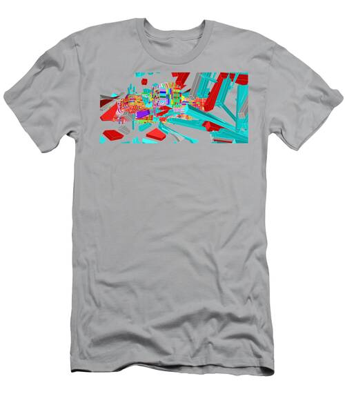 Vibrant Abstract Geometric Explosion T-Shirt