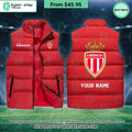 AS Monaco FC CUSTOM Sleeveless Puffer Down Jacket