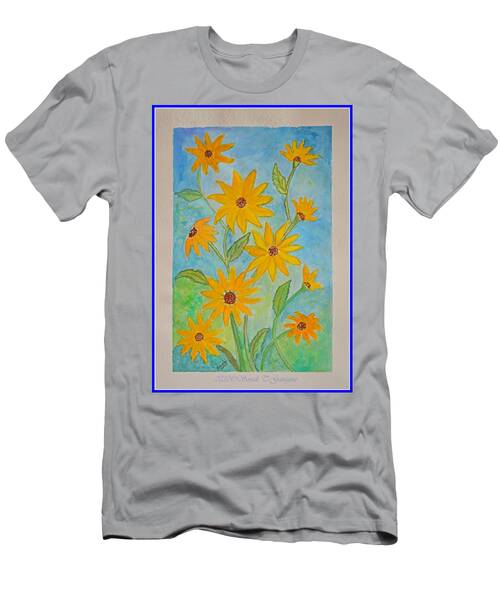 Asters In Yellow T-Shirt