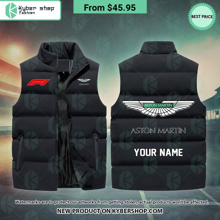 Aston Martin F1 CUSTOM Sleeveless Puffer Down Jacket