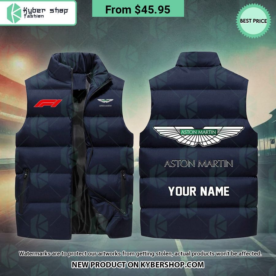 Aston Martin F1 CUSTOM Sleeveless Puffer Down Jacket