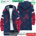 Atlanta Braves MLB CUSTOM Fleece Windbreaker Jacket