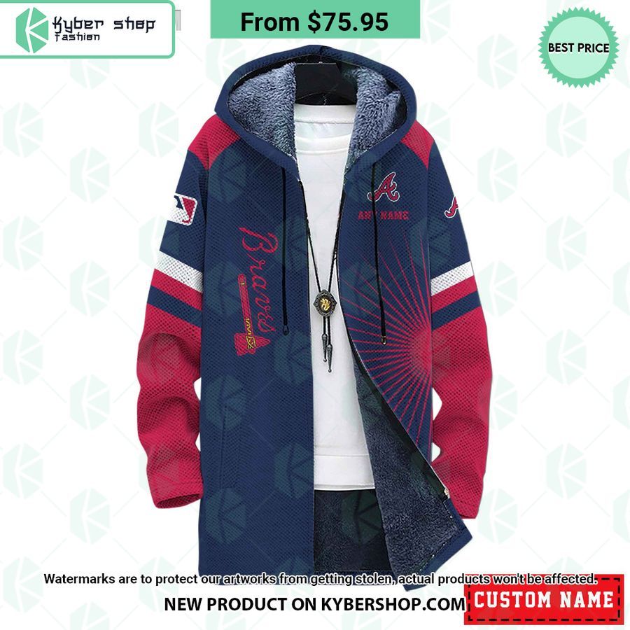 Atlanta Braves MLB CUSTOM Fleece Windbreaker Jacket