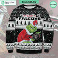 Atlanta Falcons Grinch Ugly Christmas Sweater