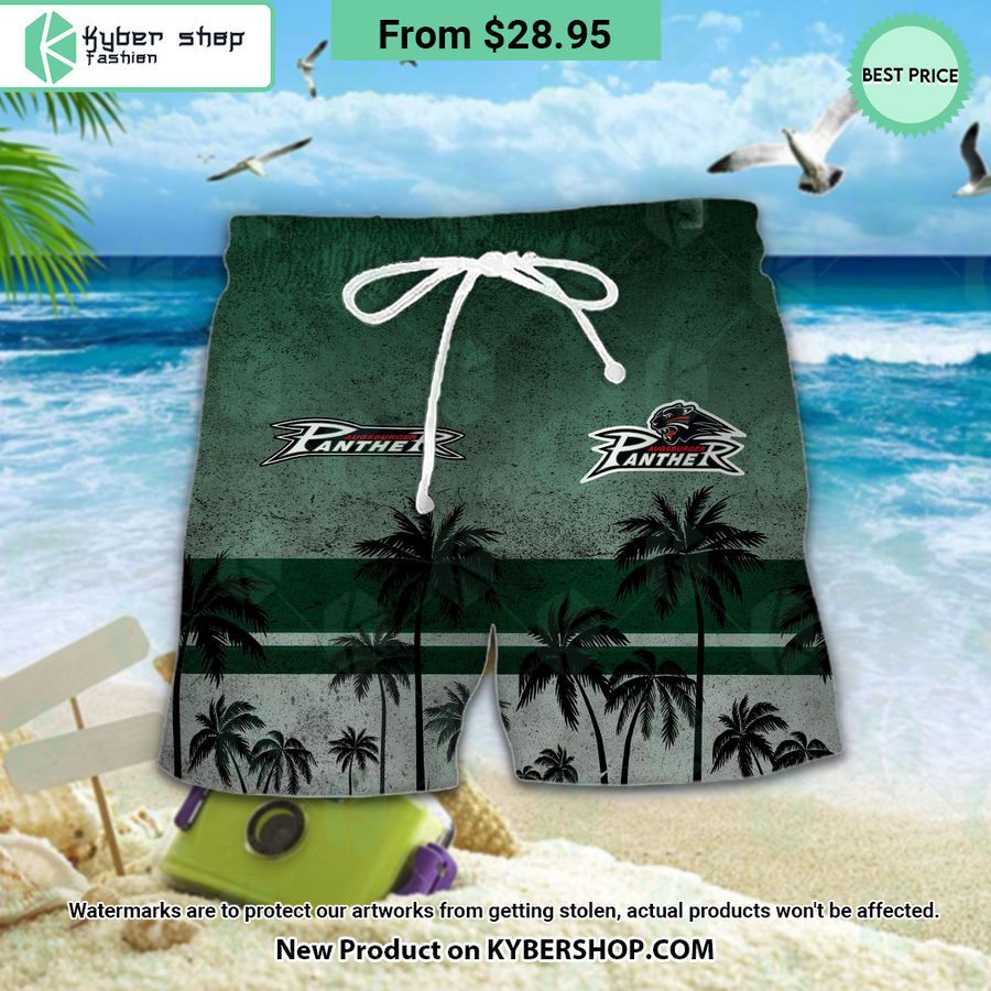 Augsburger Panther Hawaiian Shirt and Shorts